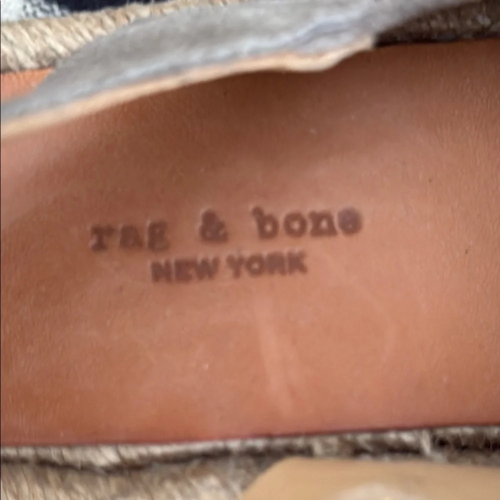 rag & bone Taupe Suede Slingback Espadrille Sandals